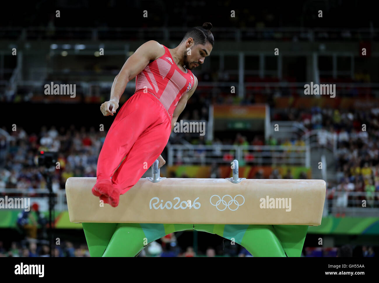 Great Britain's Louis Smith during the pommel horse routine of the Men