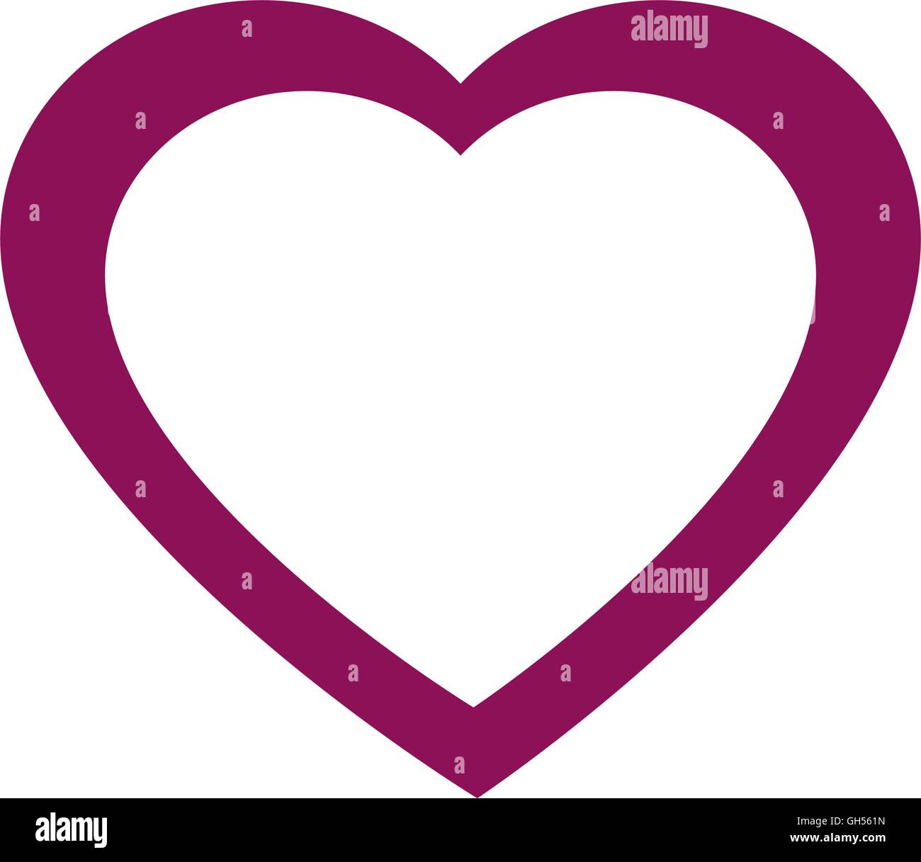 heart love romantic icon vector Stock Vector Image & Art - Alamy