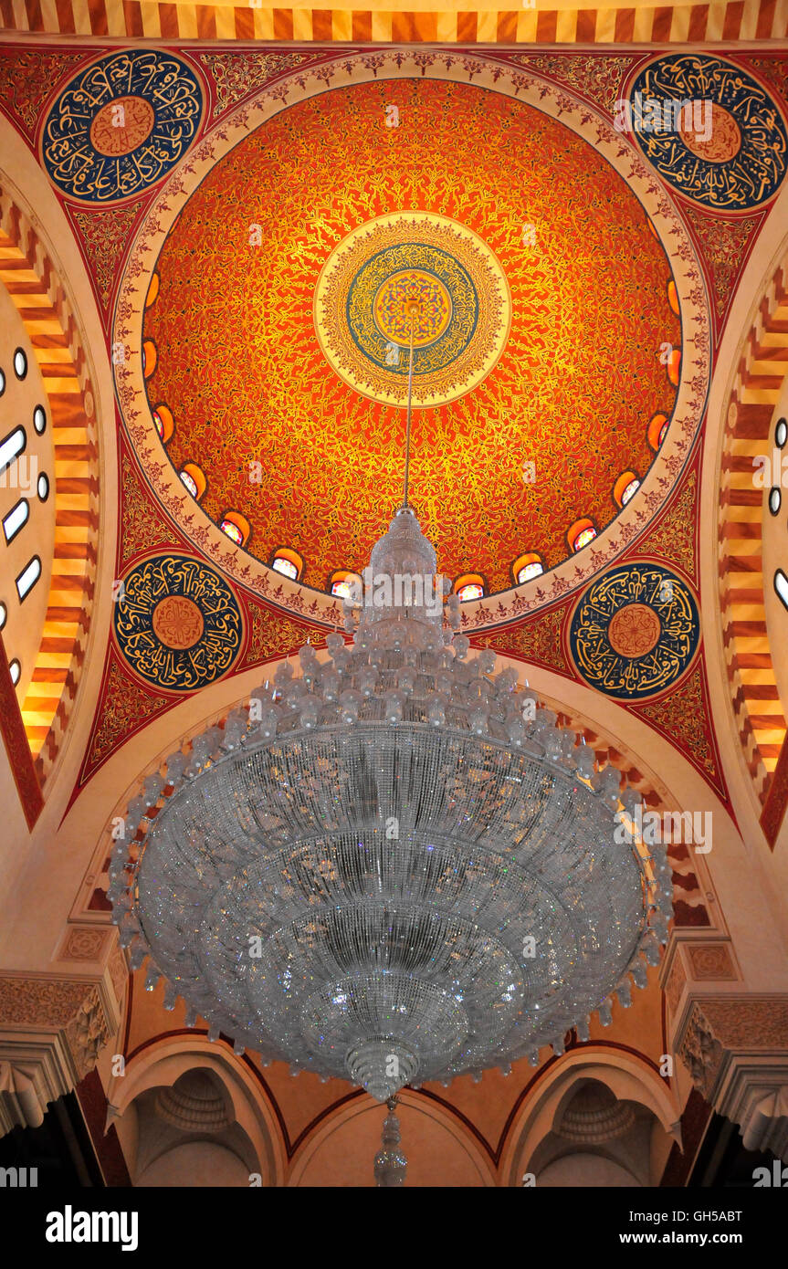 geography / travel, Lebanon, detail of the cupola of the Khatam alAnbiya mosque, Beirut, Middle