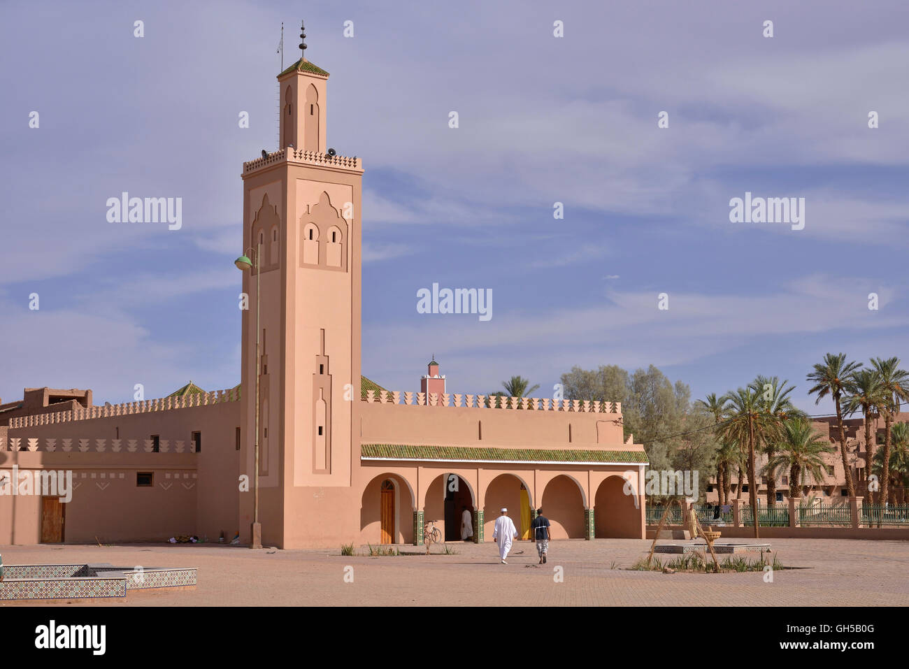 geography / travel, Morocco, mosque, Tamegroute, region Souss-Massa-Draa, Africa, Additional-Rights-Clearance-Info-Not-Available Stock Photo