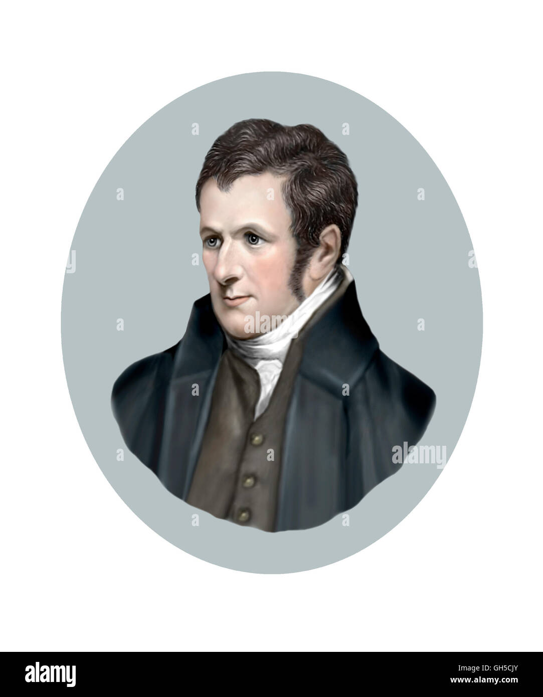 Humphrey Davy, 1778-1829, Scientist, Chemist Stock Photo