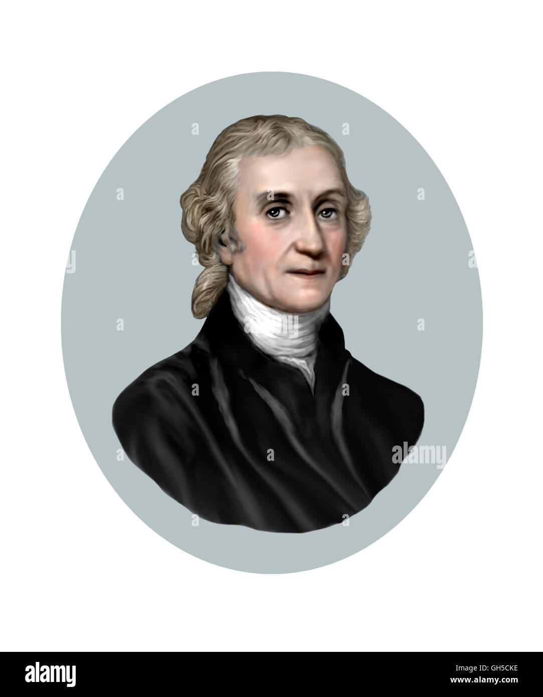 Joseph Priestley, 1733-1804, Clergyman, Chemist Stock Photo