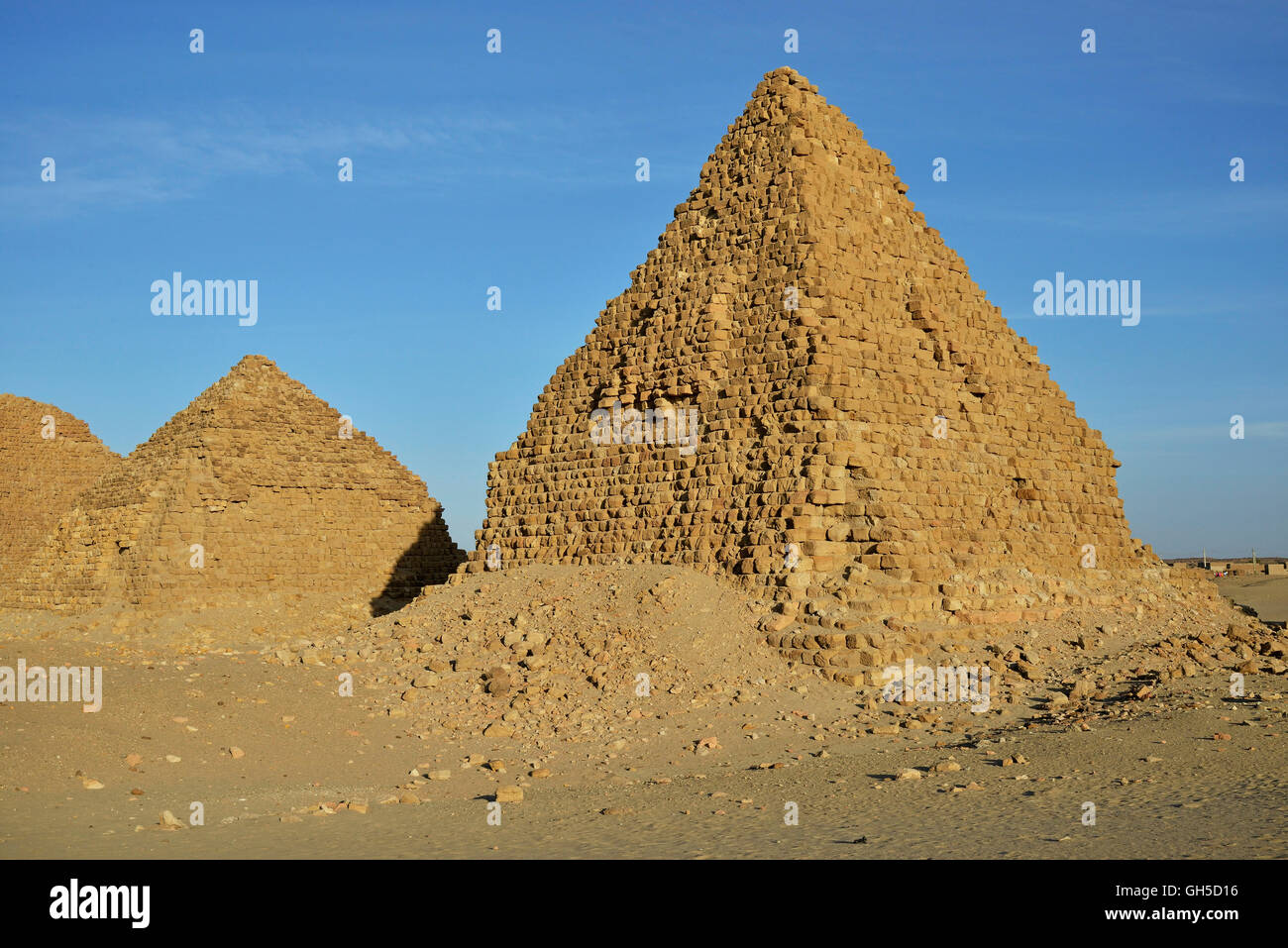 geography / travel, Sudan, pyramid of Nuri, ash-Shamaliyah, Nubia, Additional-Rights-Clearance-Info-Not-Available Stock Photo