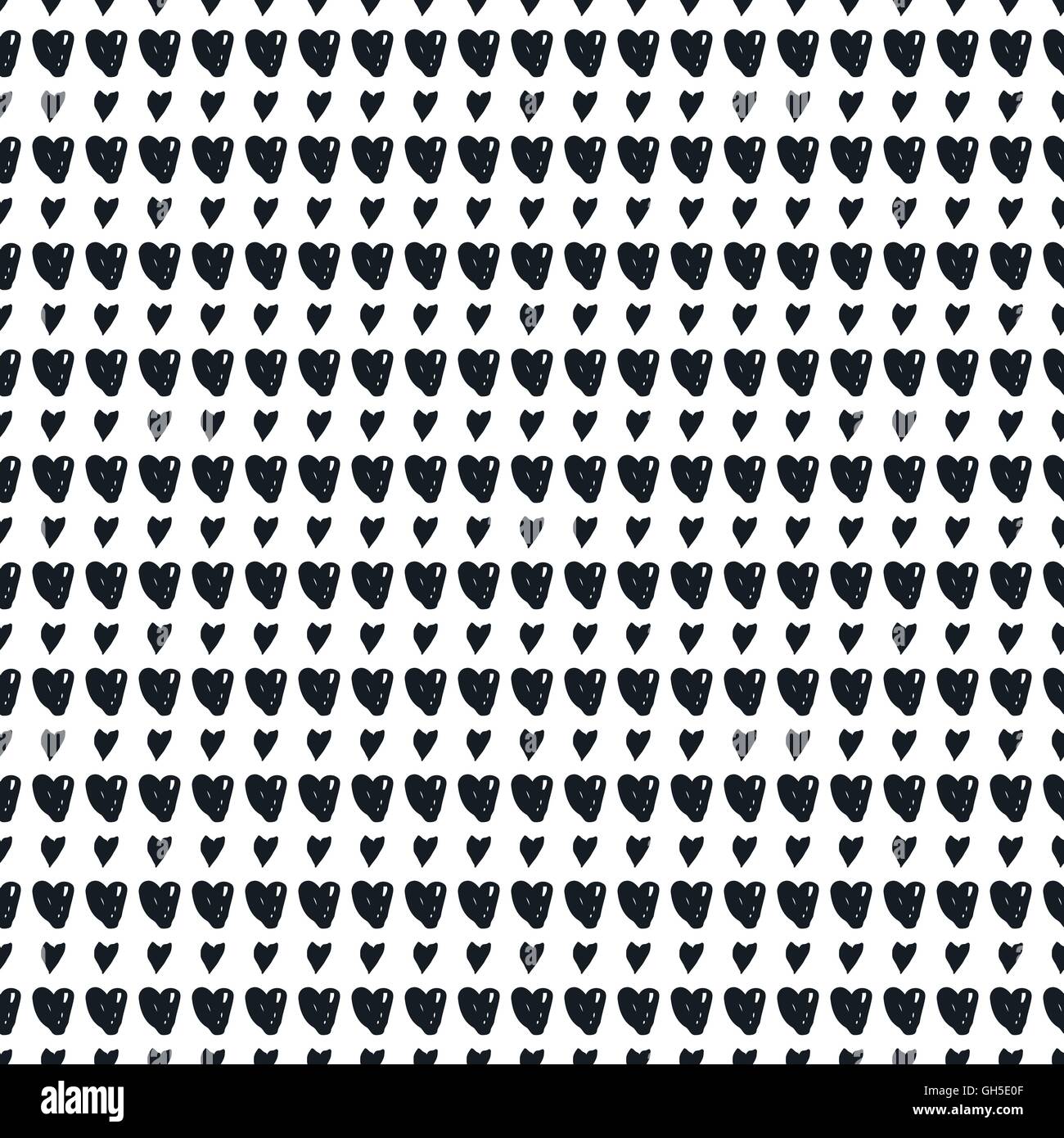 Doodle seamless pattern with hearts Stock Vector Image & Art - Alamy