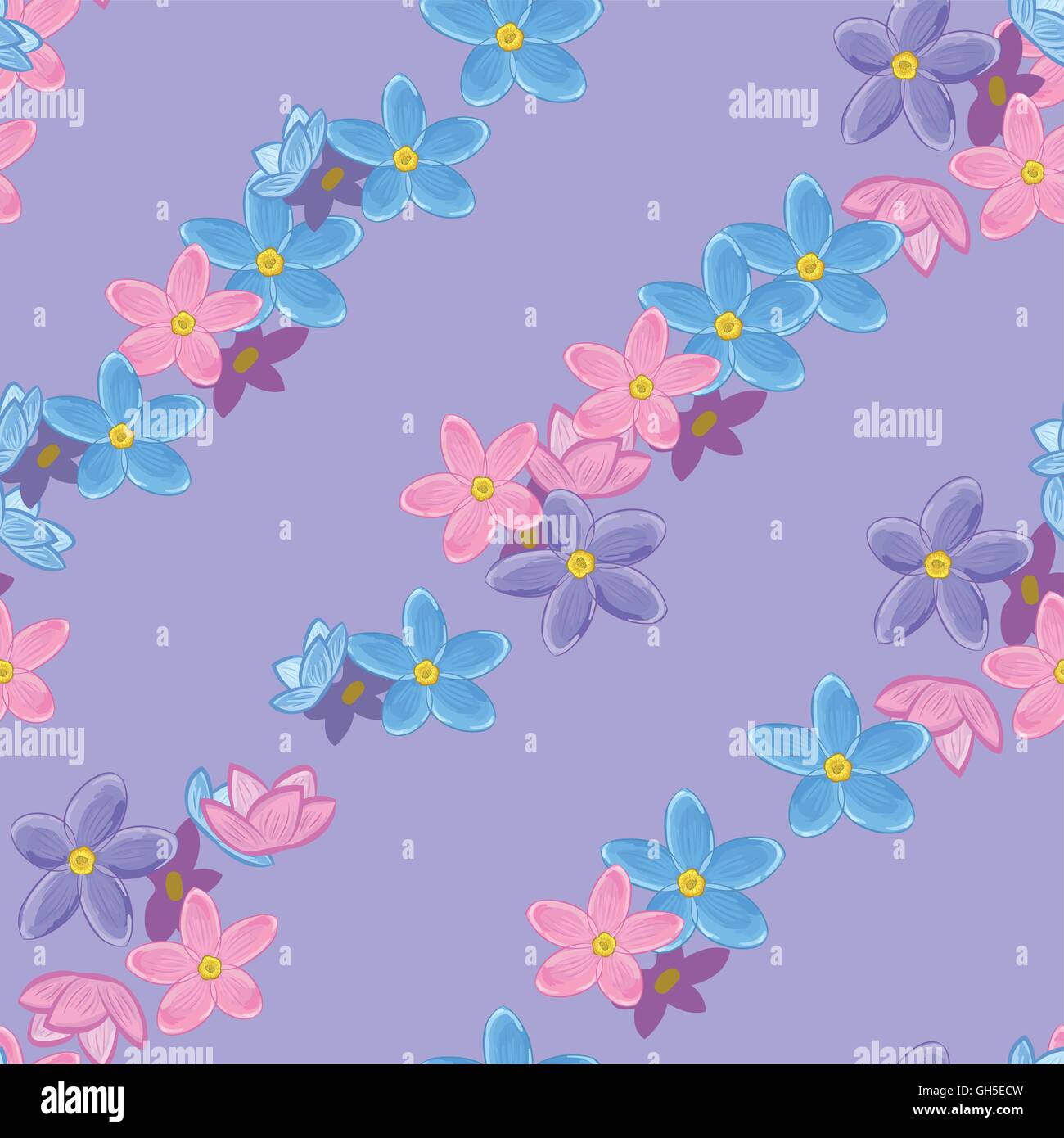 Seamless forget-me-not pattern Stock Vector Image & Art - Alamy