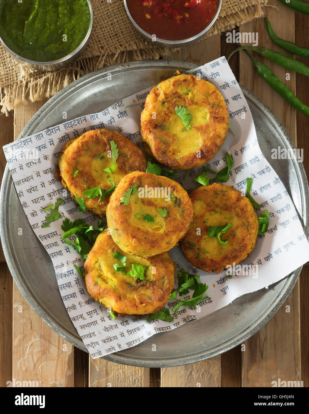Aloo Tikki High Resolution Stock Photography And Images Alamy