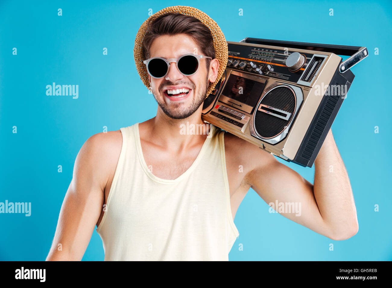 Man boombox hi-res stock photography and images - Alamy