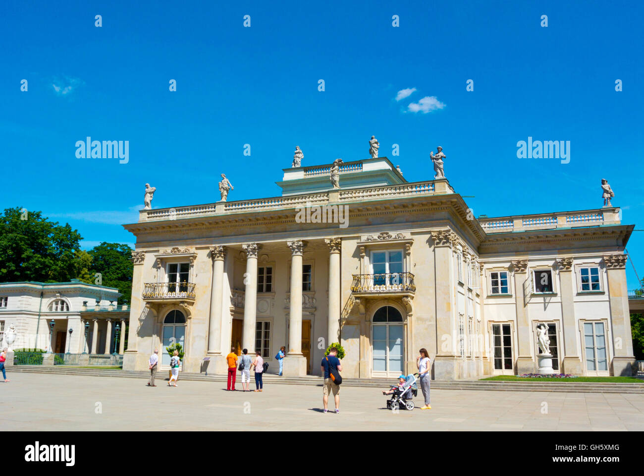 Palac Na Wyspie, Palace on the water or Palace on the isle, Lazienki Krolewskie, Lazienki Park, Warsaw, Poland Stock Photo