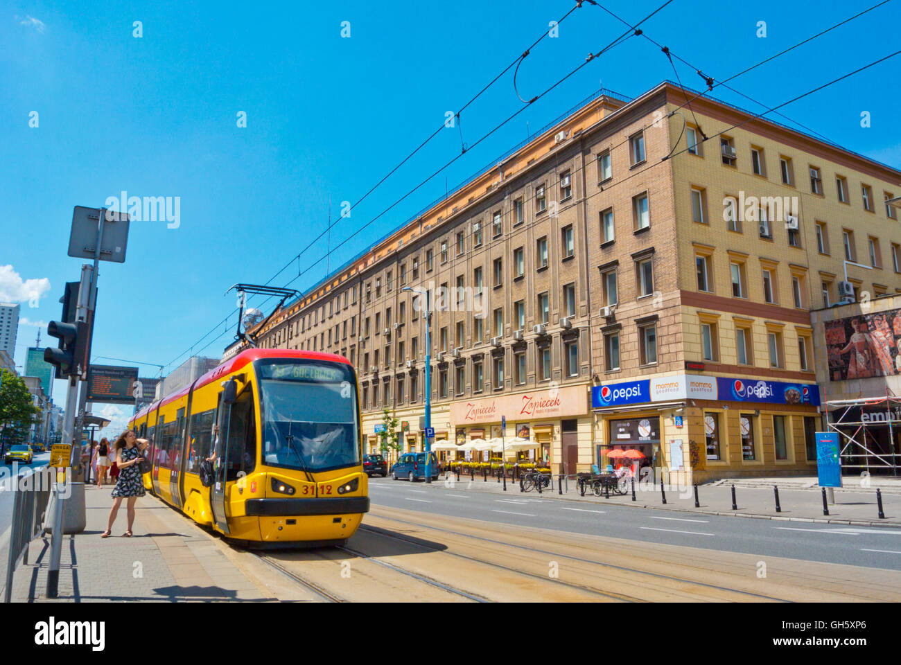 Aleje Jerozolimskie, Jerusalem avenue, Srodmiescie, Warsaw, Poland