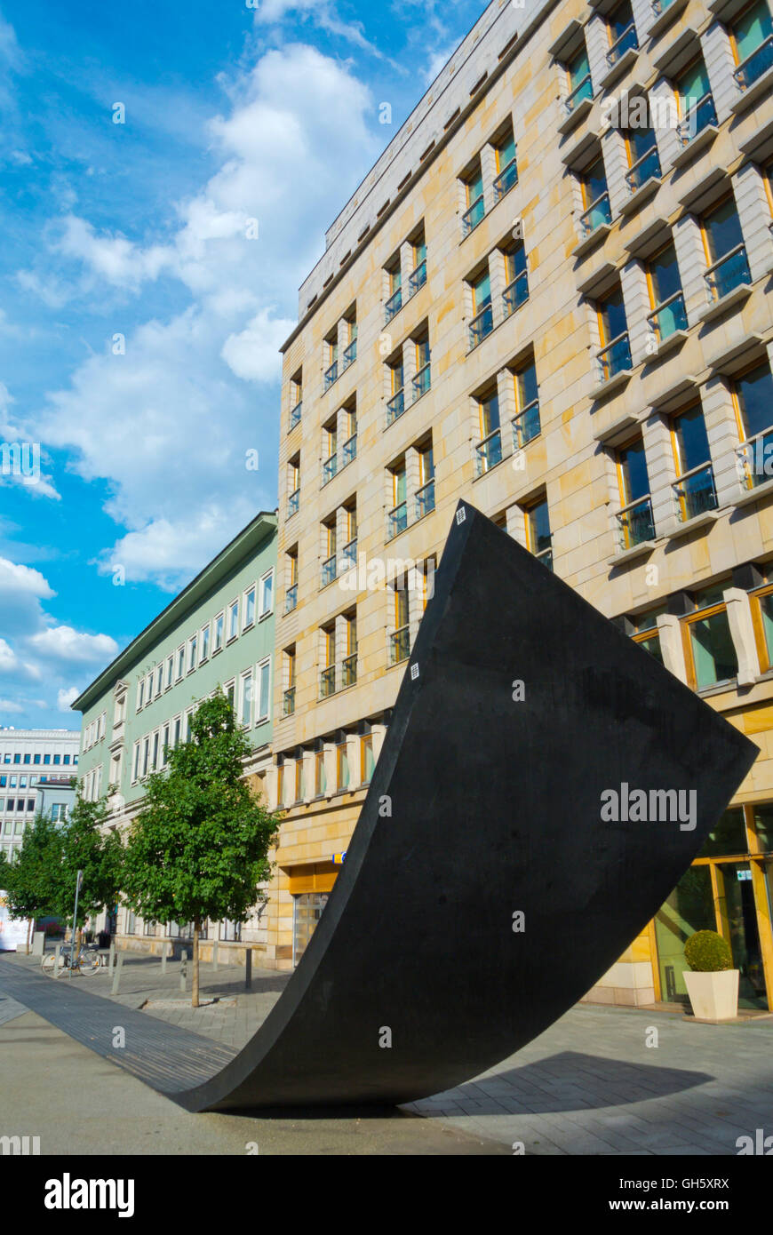 Memorial Wolnego Slowa, corner of Mysia and Bracka streets, Srodmiescie, Warsaw, Poland Stock Photo