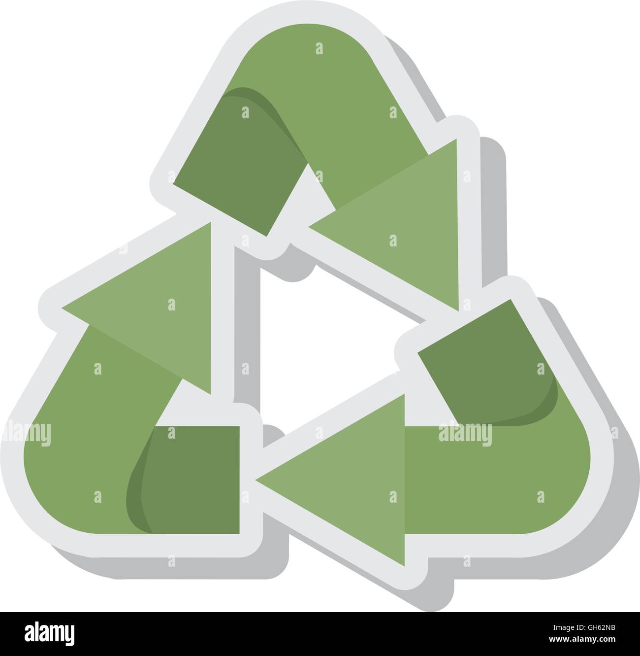 arrows recycle symbol isolated icon Stock Vector Image & Art - Alamy