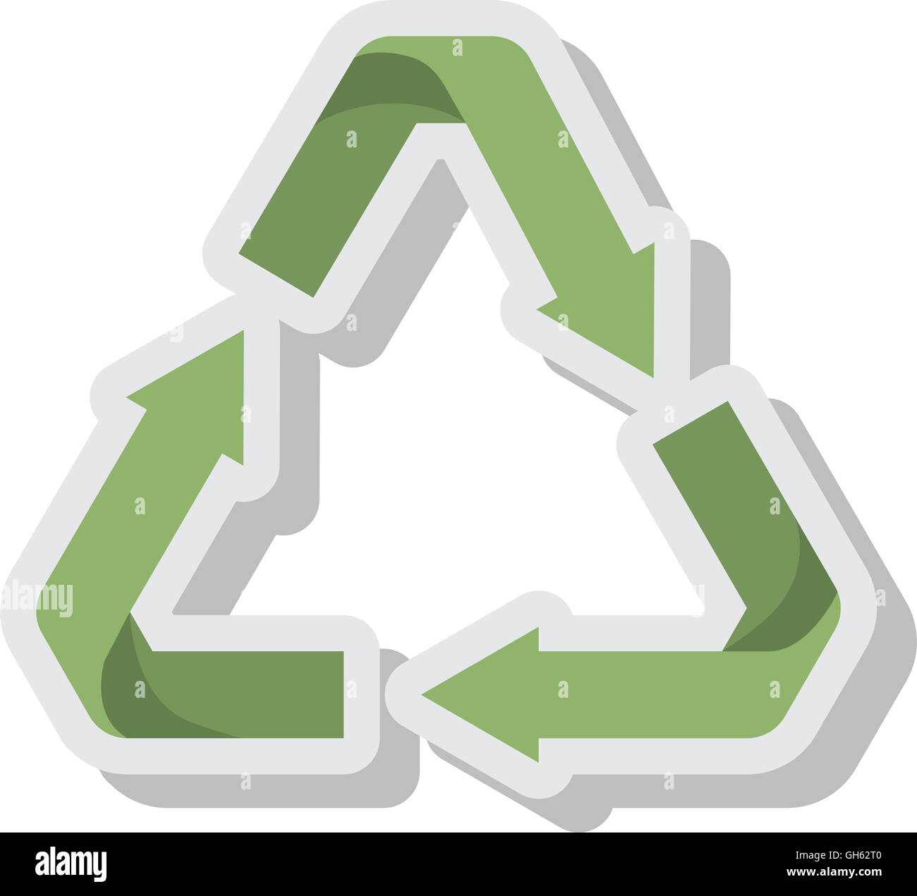 arrows recycle symbol isolated icon Stock Vector Image & Art - Alamy