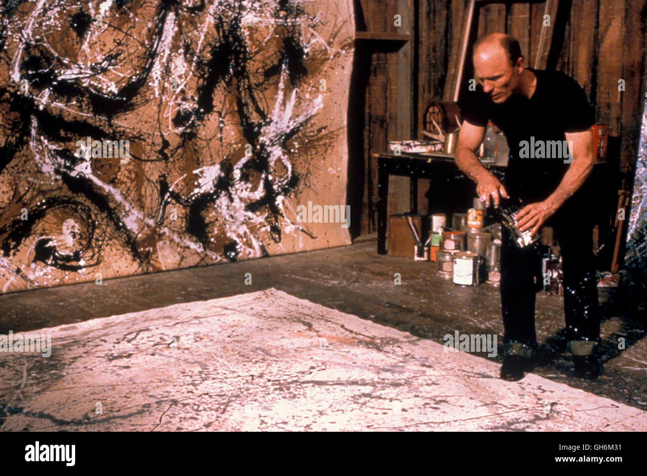 POLLOCK / Pollock USA 2000 / Ed Harris Jackson Pollock (ED HARRIS) Regie: Ed Harris aka. Pollock Stock Photo