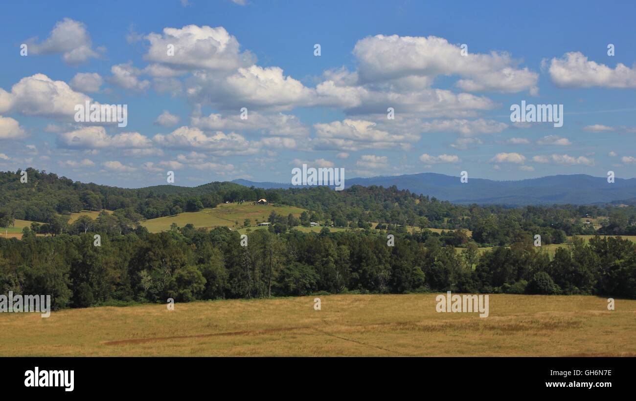 Idyllic landscape in Telegraph Point. Rural scene in New South Wales