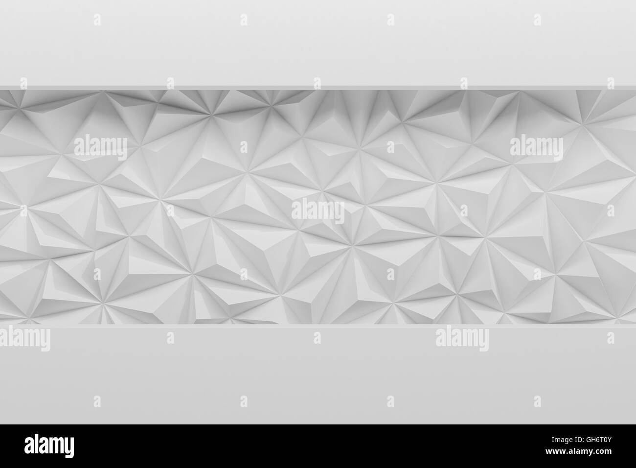 Abstract white low poly background with copy space 3d render Stock ...