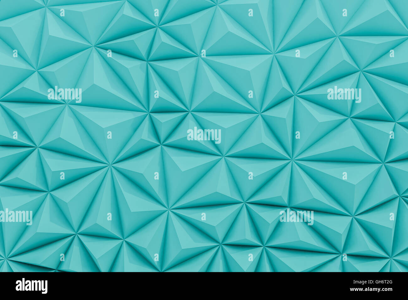 Abstract teal low poly background with copy space 3d render Stock Photo ...