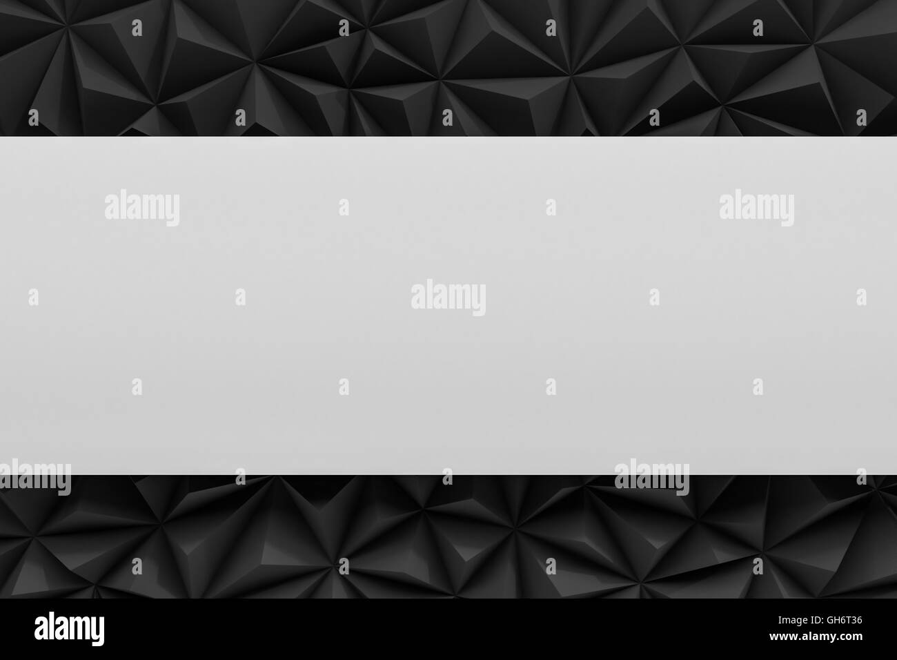 Abstract black low poly background with copy space 3d render Stock ...
