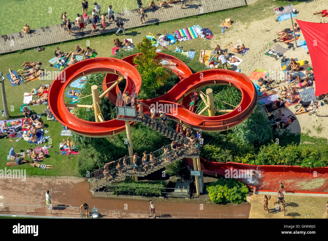 Ruhrstadion and natural swimming pool hi-res stock photography and ...