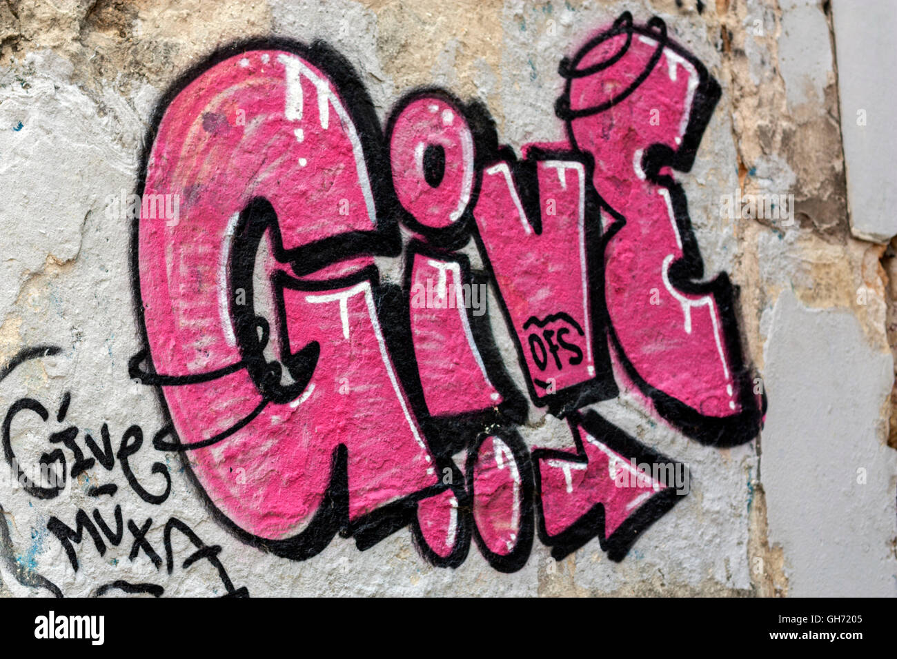 Street art graffiti in Lisbon Portugal Stock Photo Alamy