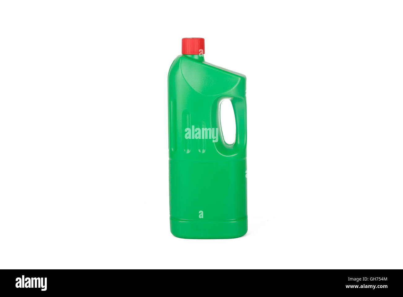 Blank, empty bottle for cleaning detergent, isolated on white