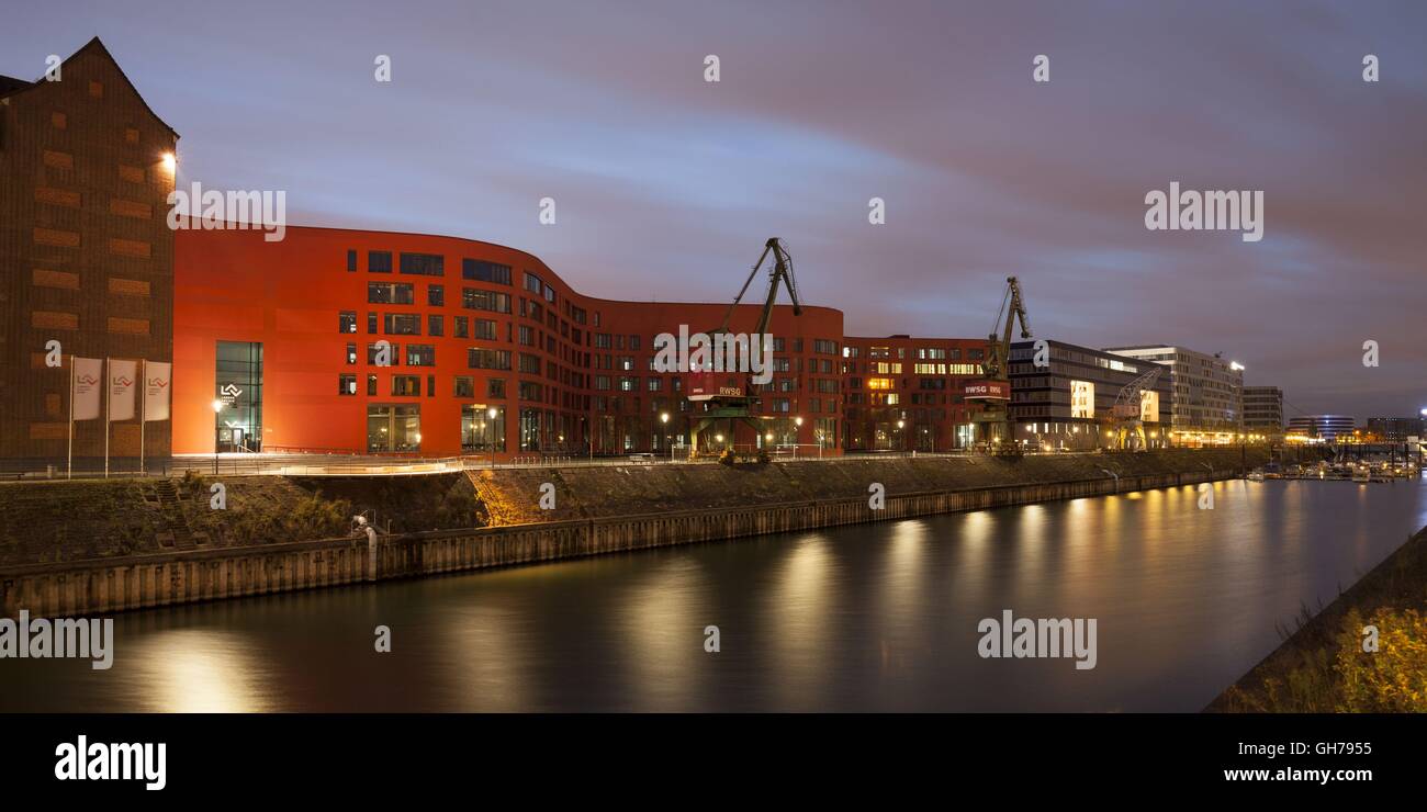 geography / travel, Germany, North Rhine-Westphalia, Duisburg, Inner Harbour, State archiv North Rhine-Westphalia, Additional-Rights-Clearance-Info-Not-Available Stock Photo