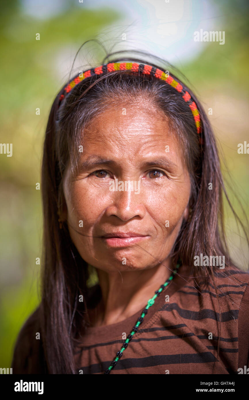 People from the Mangyan tribe on Mindoro Philippines Stock Photo Alamy