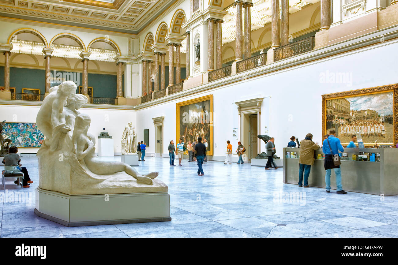 Musees royaux des Beaux Arts de Belgique in Brussels , Belgium Stock Photo