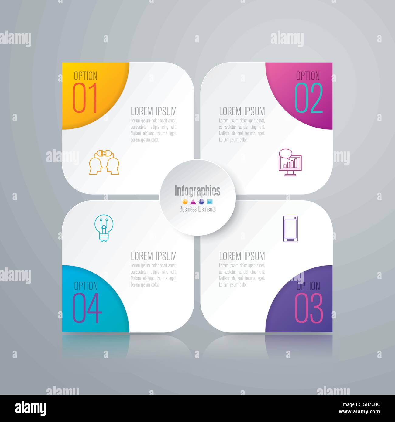 Infographics template vector illustration and business icons Stock ...