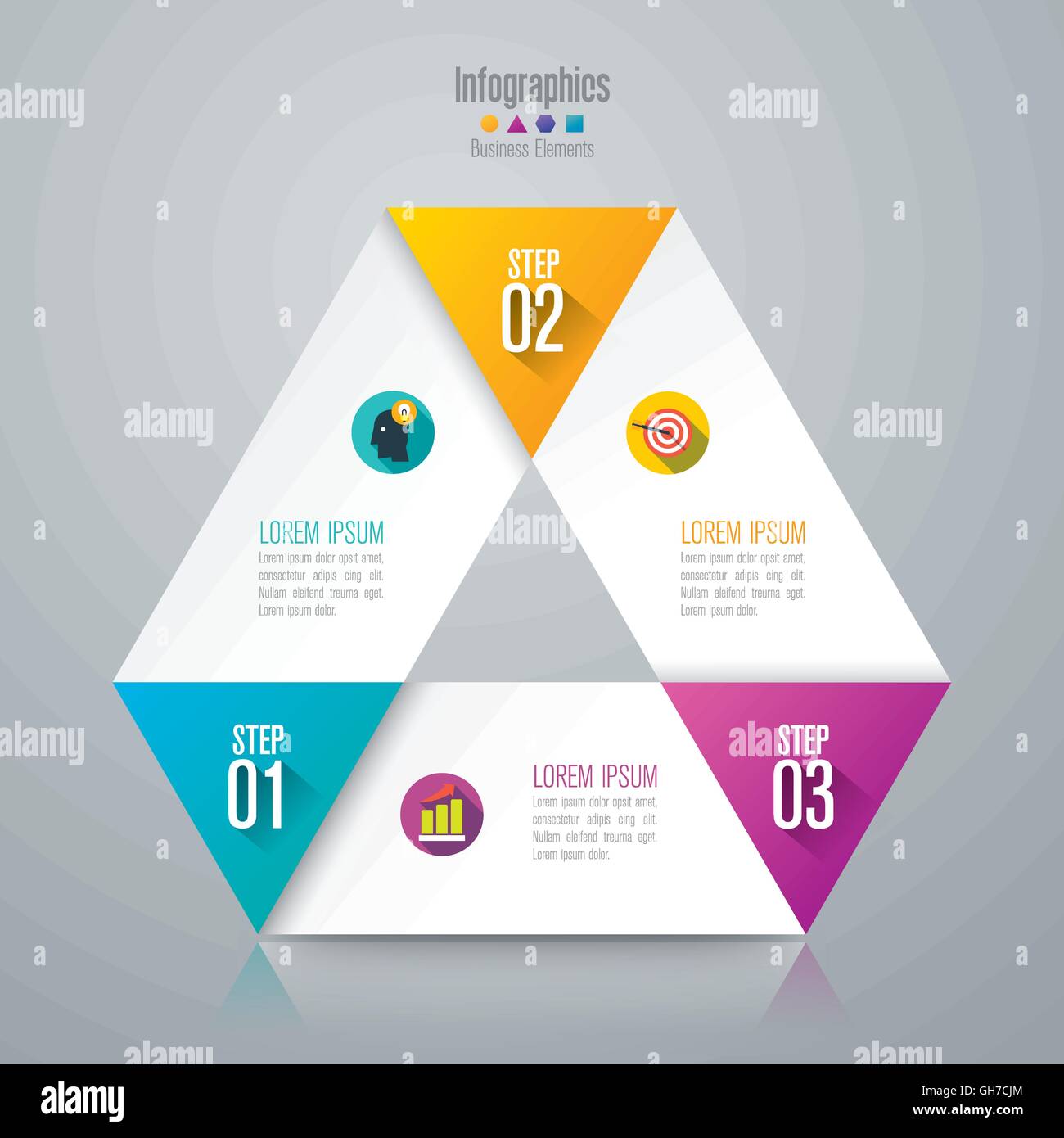 Infographics template vector illustration and business icons Stock ...