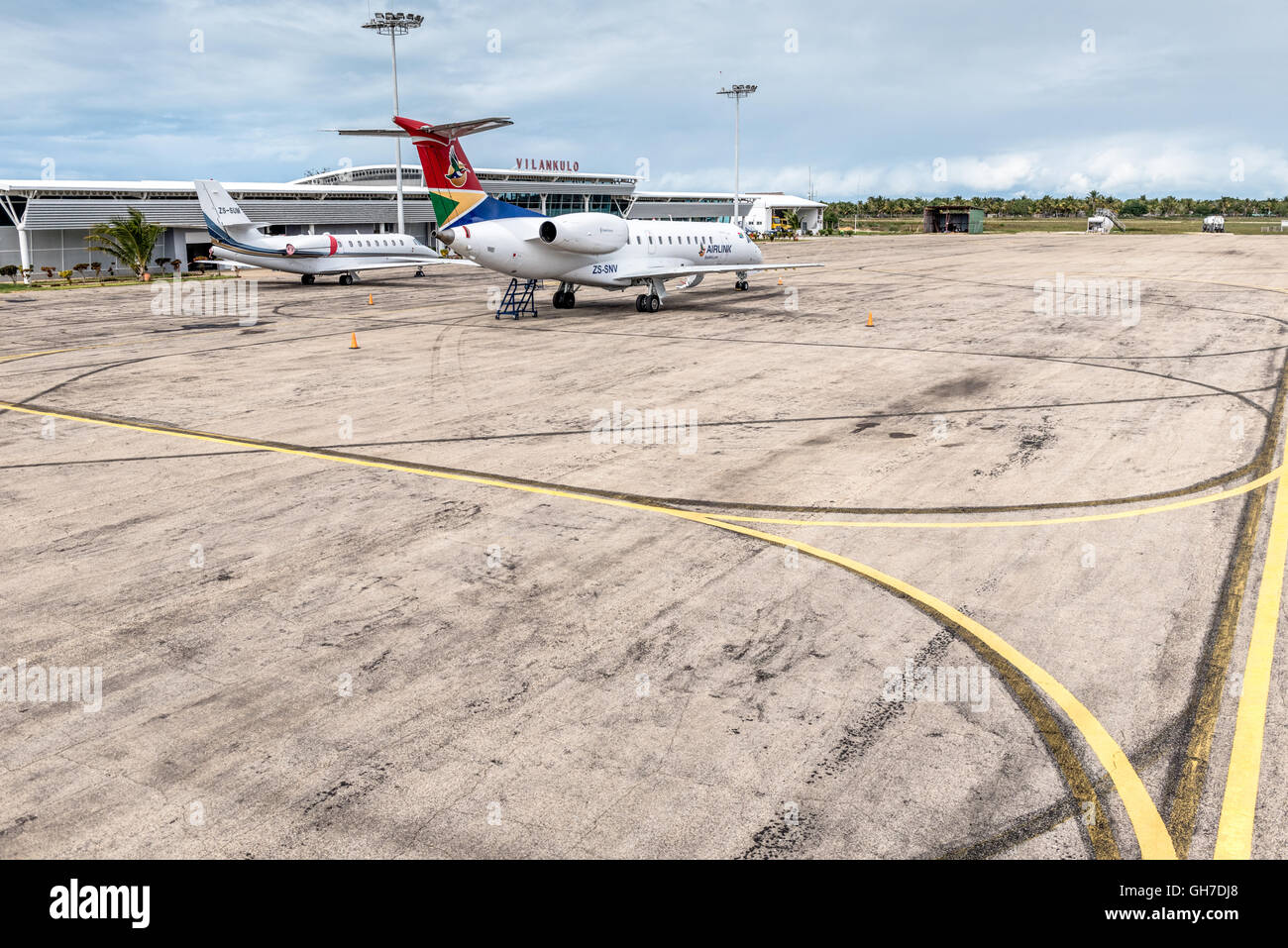 Vilanculos Airport in Mozambique Stock Photo