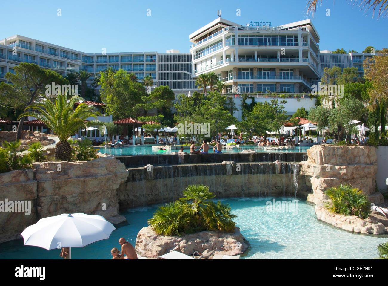 The island of Hvar, near Split, Croatia. Environs of the beach resort
