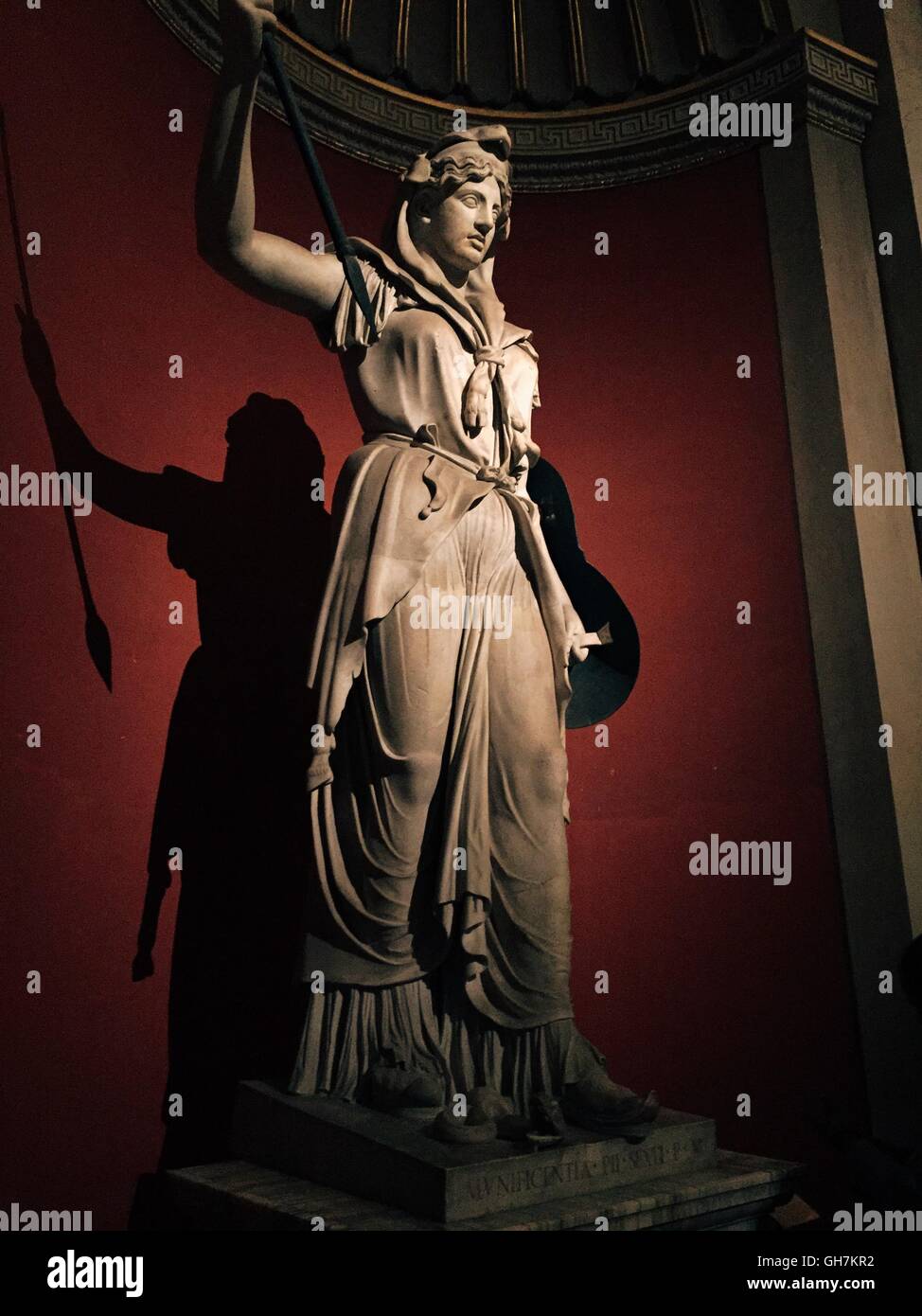 Vatican Museum, Rome, Italy, Statue in the Round Room, Sala Rotonda. Stock Photo