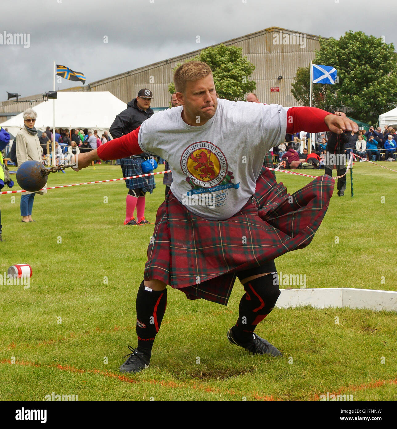 Heavyweights Championships 2016, Halkirk Highland Games, Caithness Stock Photo Alamy