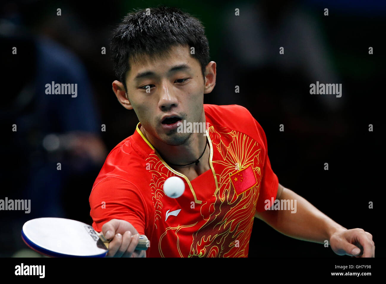 RIO DE JANEIRO, RJ 08.08.2016 OLYMPICS 2016 TABLE TENNIS ZHANG