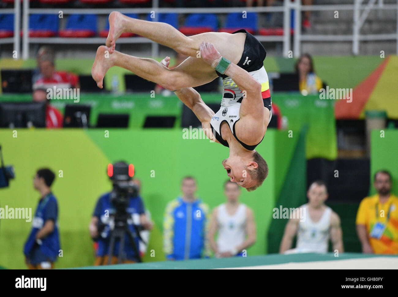 Fabian Hambuechen of Germany competes on the Floor during the Artistic