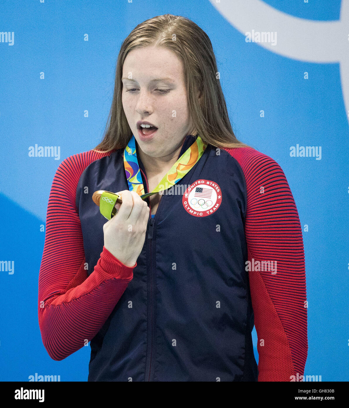 Rio de Janeiro, Brazil. 8th August, 2016. KING Lilly (USA) hits the