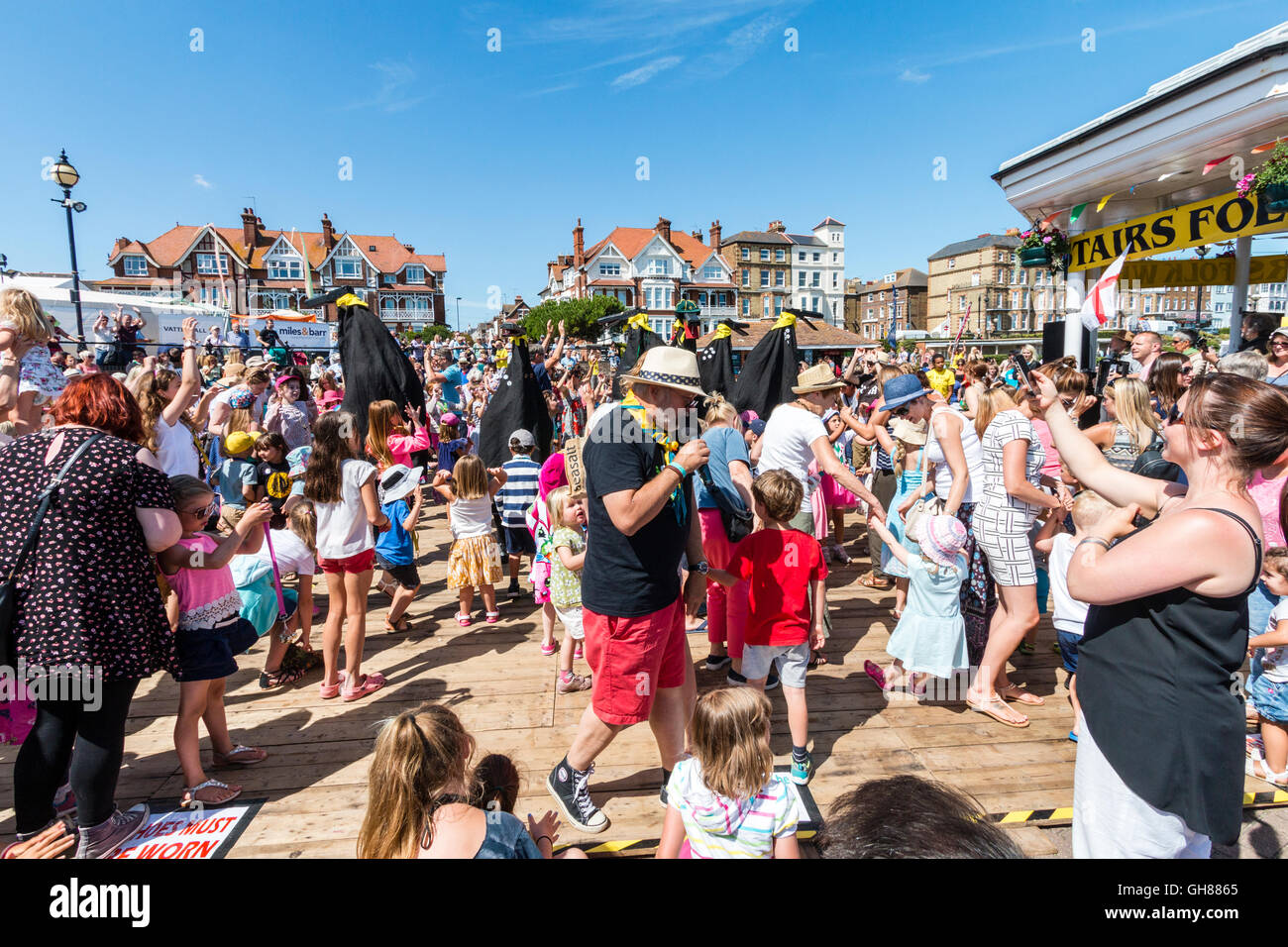 'Hobby Horse Club' event during the Broadstairs Folk Week. Ossies