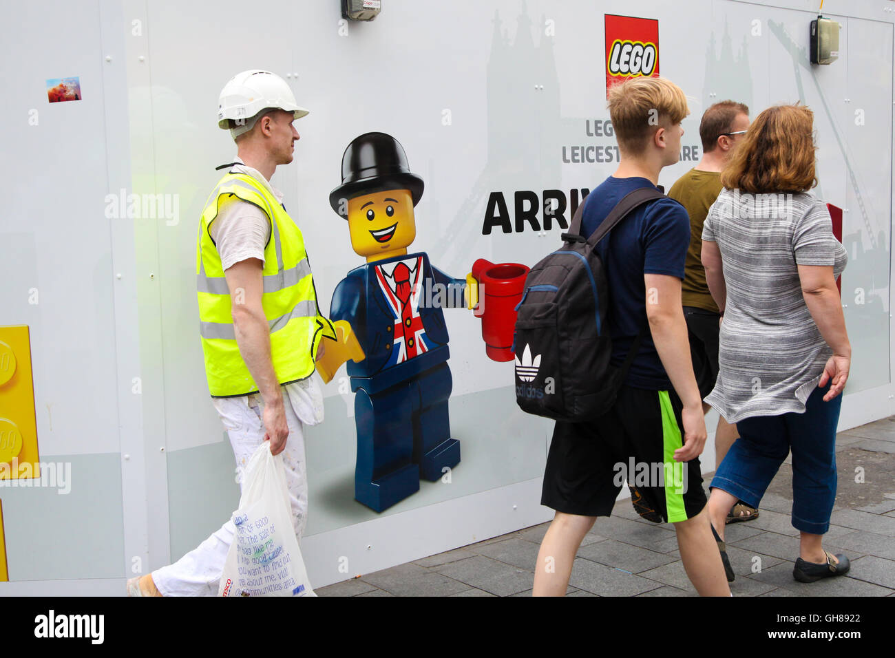 Leicester Square, London, UK. 9th Aug, 2016. New LEGO store under construction and due to open soon in Leicester Square, London. Credit:  Dinendra Haria/Alamy Live News Stock Photo