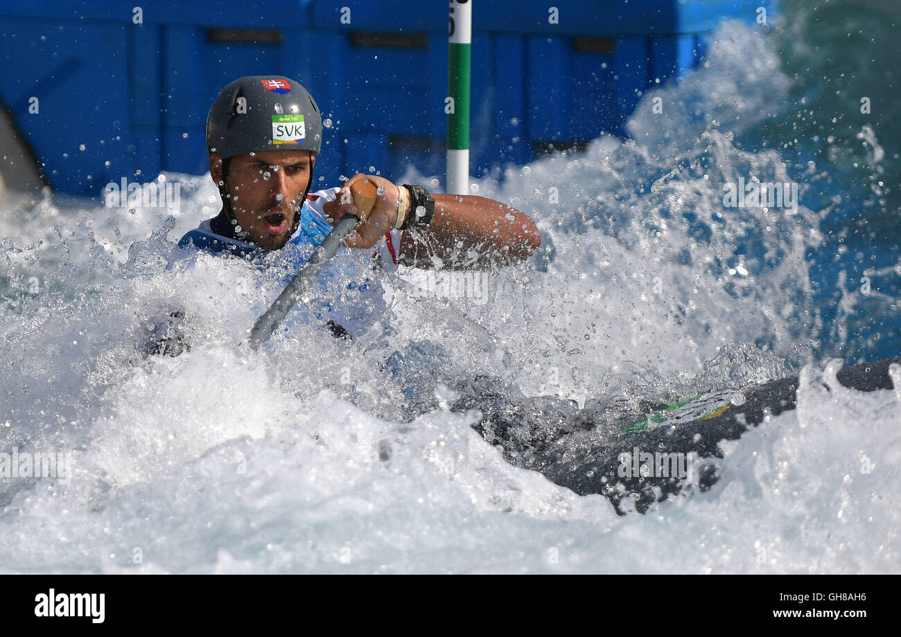 Rio de Janeiro, Brazil. 09th Aug, 2016. Matej Benus (SVK). Canoe slalom. White water centre. X-Park. Deodoro. Rio de Janeiro. Brazil. 09/08/2016. Credit:  Sport In Pictures/Alamy Live News Stock Photo