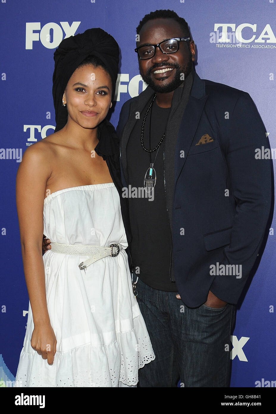 WEST HOLLYWOOD, CA - AUGUST 8: Zazie Beetz and Brian Tyree Henry at the
