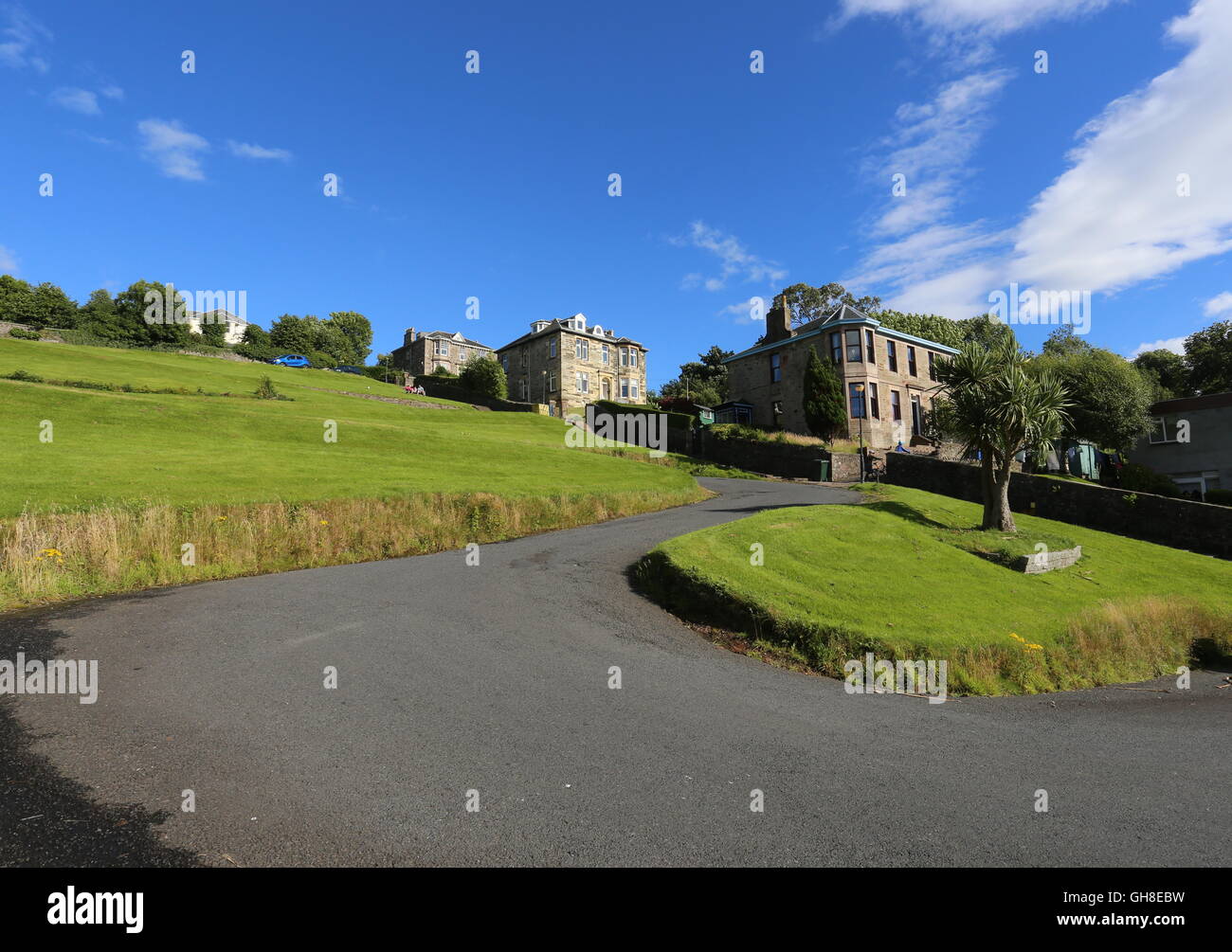 Serpentine Road Rothesay Isle of Bute Scotland August 2016 Stock Photo