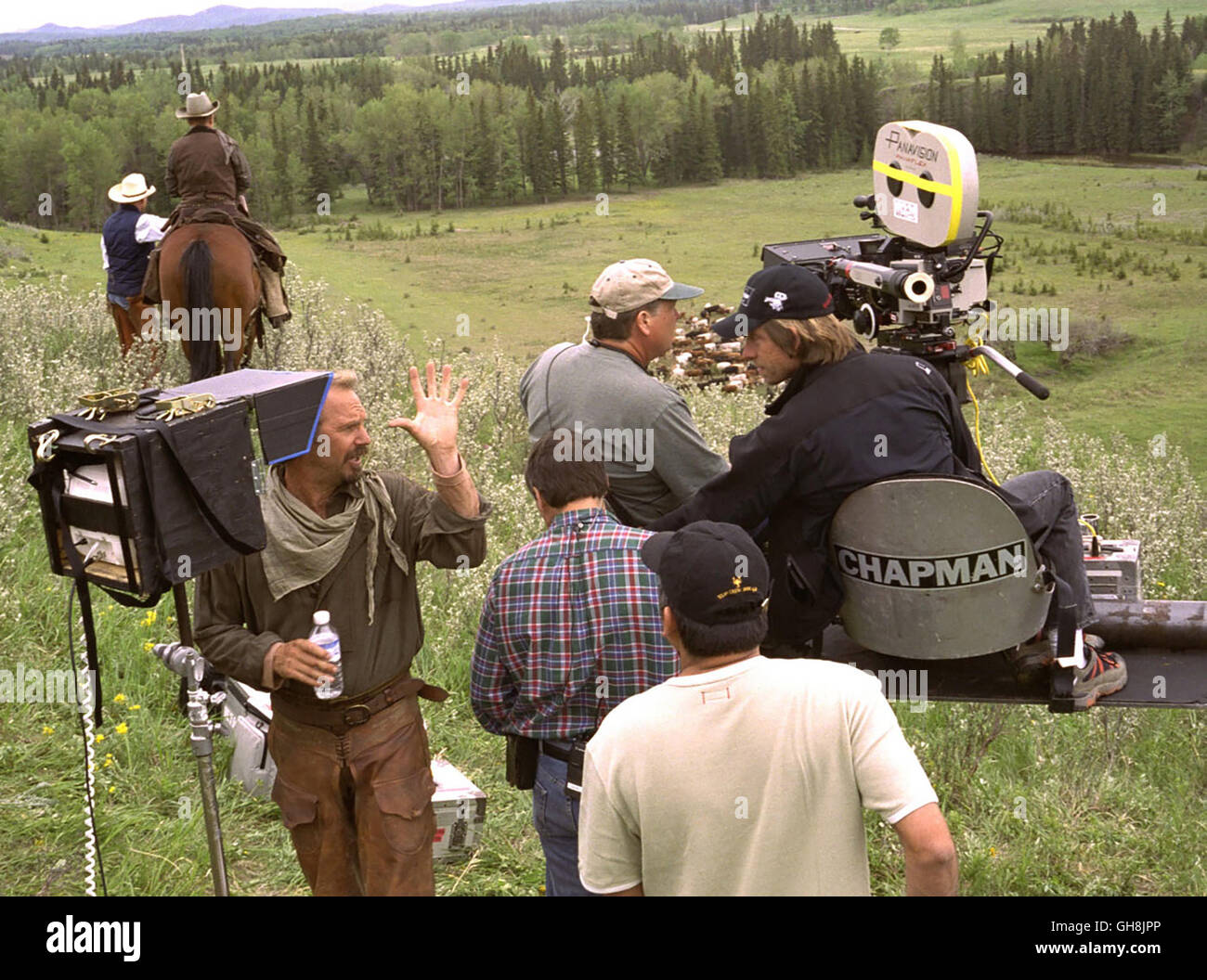 OPEN RANGE - WEITES LAND / Open Range USA 2003 / Kevin Costner Dreharbeiten Regie: Kevin Costner aka. Open Range Stock Photo