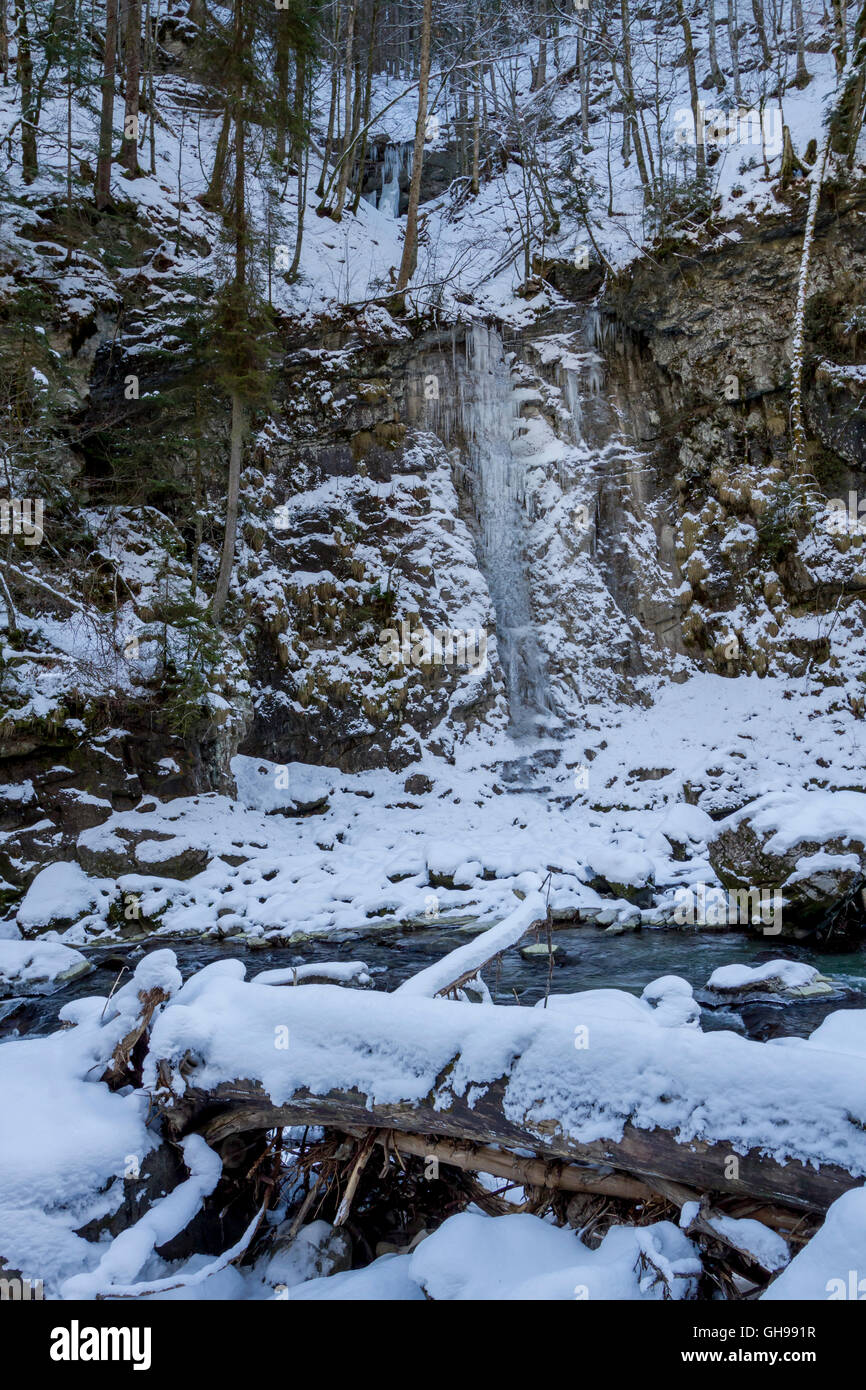 Breitachklamm im Winter Stock Photo - Alamy