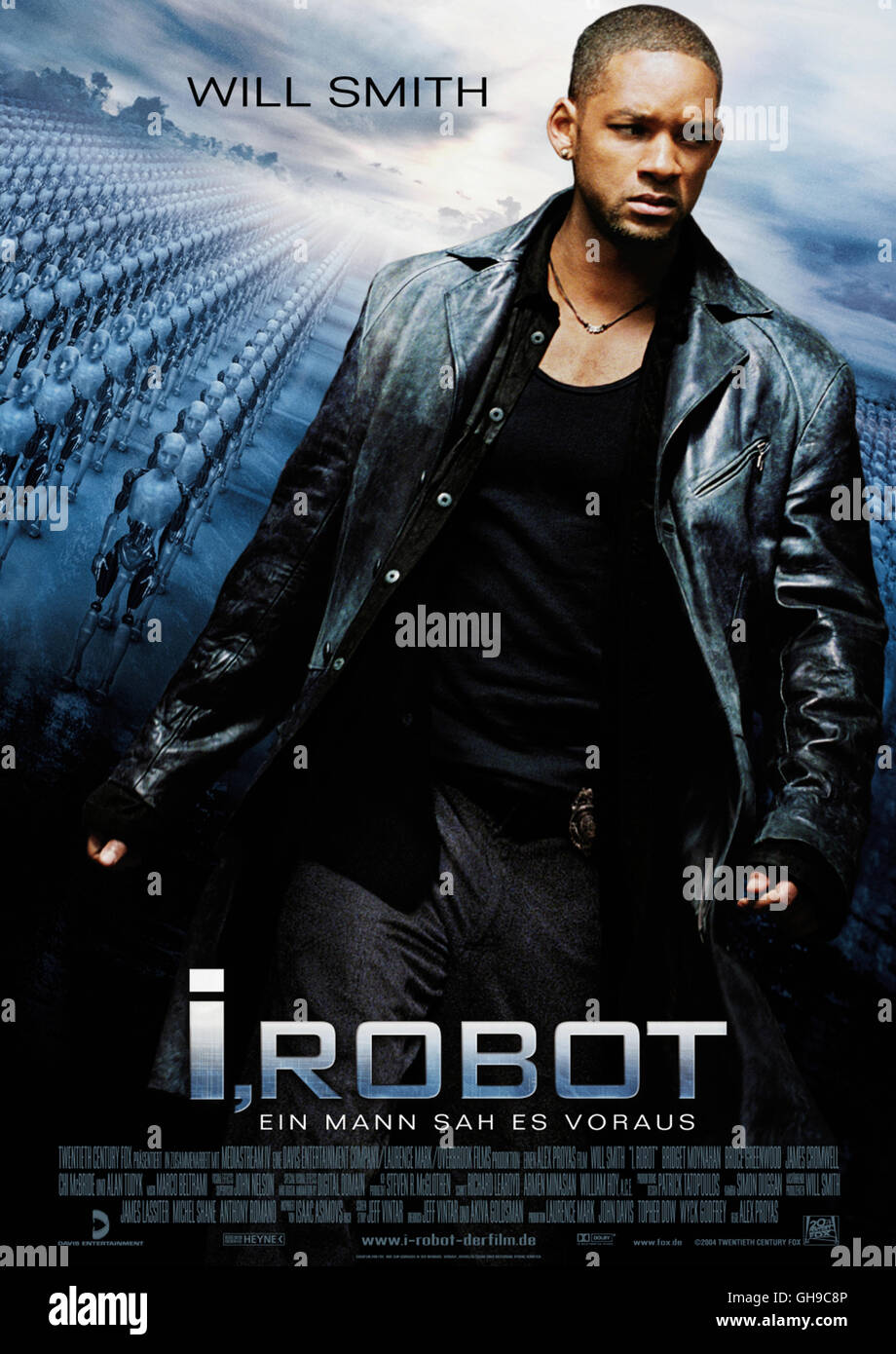 I, ROBOT / I, Robot USA 2004 / Alex Proyas Filmplakat Regie: Alex Proyas aka. I, Robot Stock Photo
