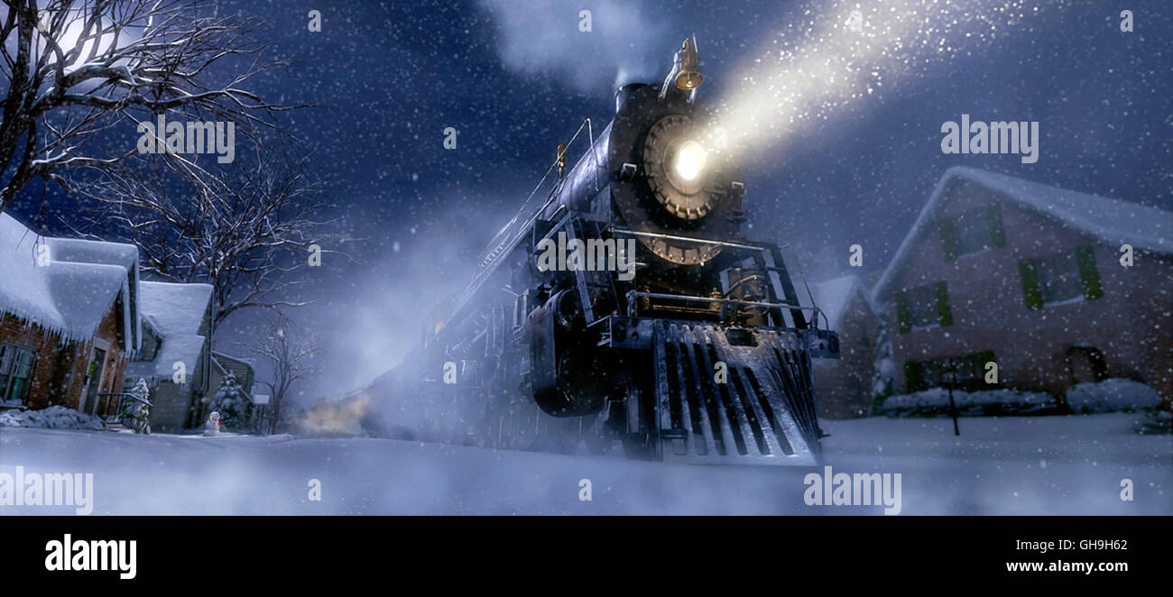 Filmszene Film, Fernsehen, Kino, Zeichentrick, Animation Regie: Robert Zemeckis aka. The Polar Express Stock Photo