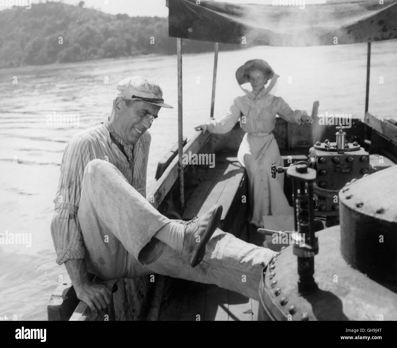 AFRICAN QUEEN The African Queen USA/GB 1951 John Huston KATHARINE