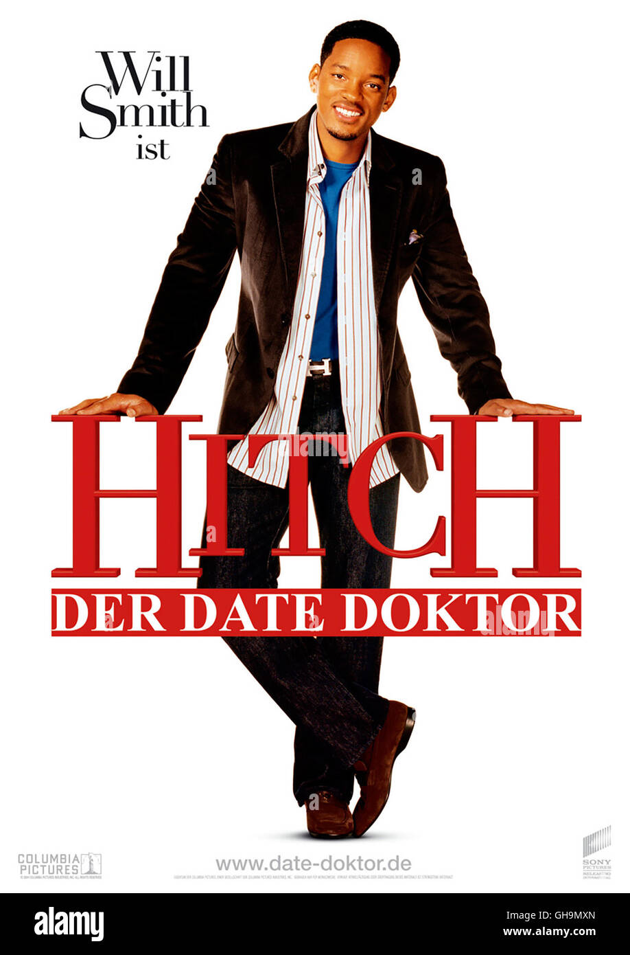 HITCH - DER DATE DOKTOR Hitch USA 2005 Andy Tennant Filmplakat Regie: Andy Tennant aka. Hitch Stock Photo
