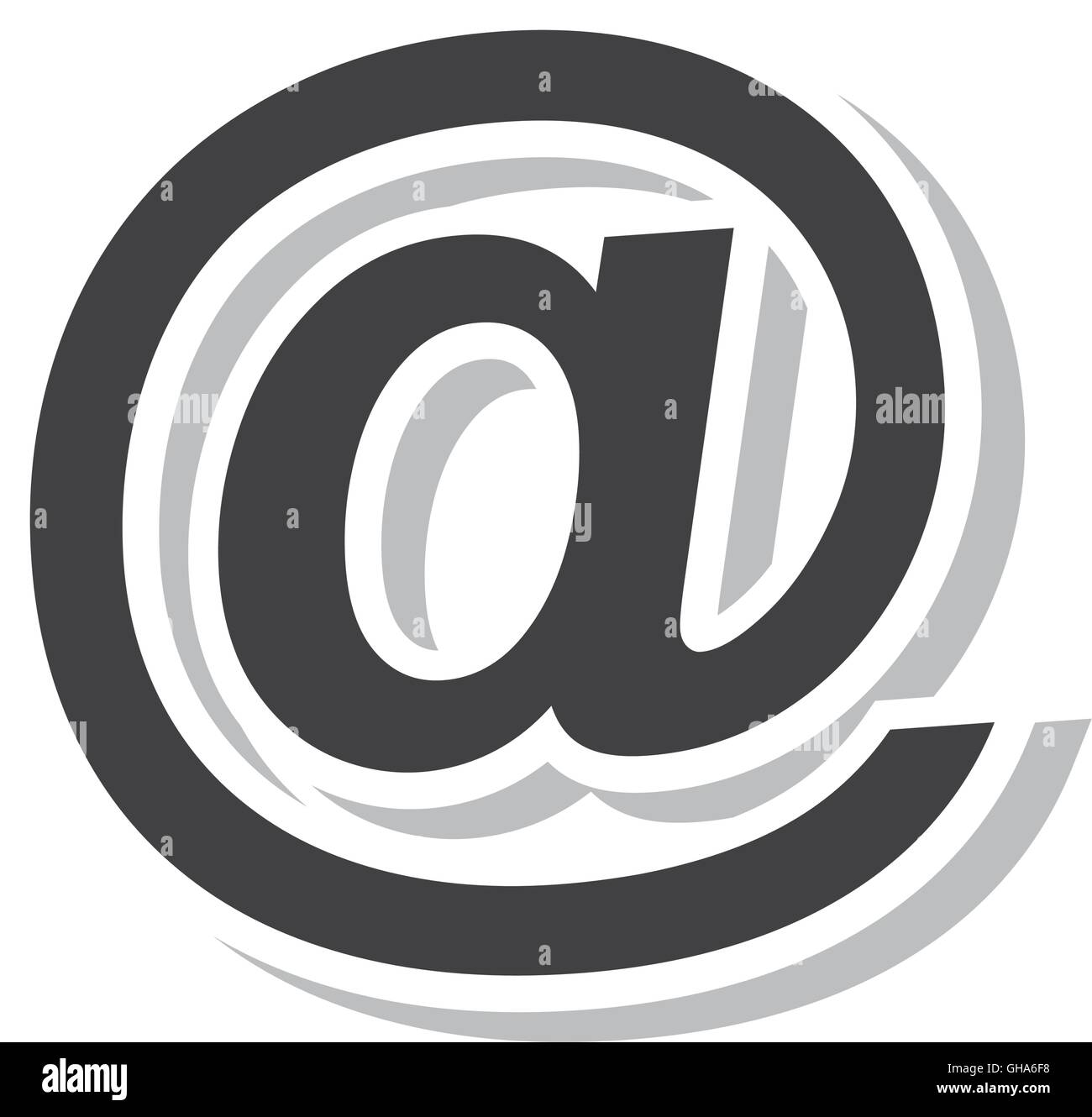 arroba symbol social icon Stock Vector Image & Art - Alamy