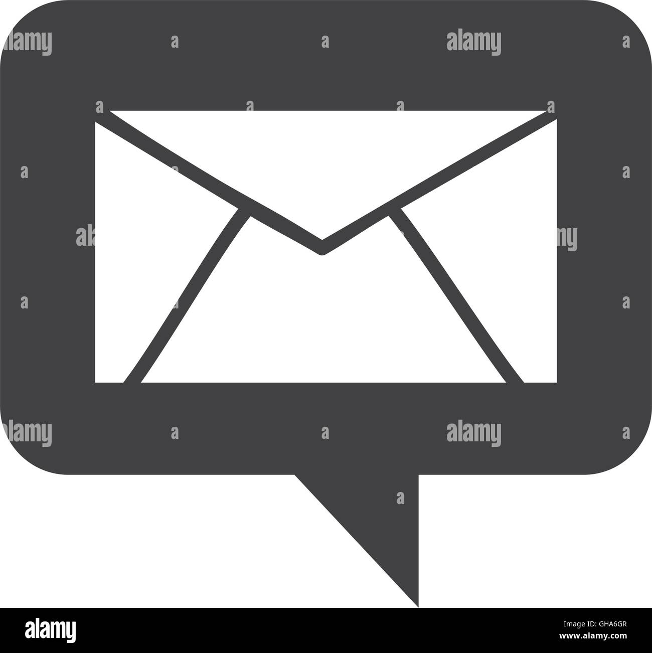 speech bubble social media icon Stock Vector Image & Art - Alamy