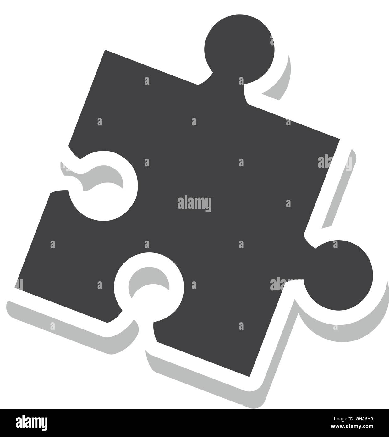 puzzle piece game isolated icon Stock Vector Image & Art - Alamy
